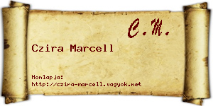 Czira Marcell névjegykártya