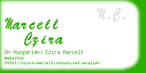 marcell czira business card